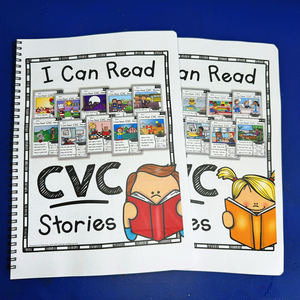 自然拼读cvc stories故事短文阅读理解启蒙phonice幼儿童作业纸