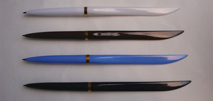 厂家直销扁刀笔包邮办公刀笔 0.7mm 圆珠笔 快递笔 扁刀型圆珠笔