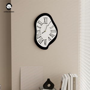 北欧客厅装饰挂钟表 卧室创意时钟ins风罗马数字钟静音钟个性家用
