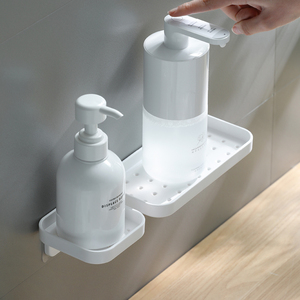 浴室置物架家用卫生间壁挂式免打孔沐浴露支架肥皂液洗手液收纳架