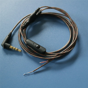 美标带麦克风 线控手机耳机半成品维修更换线材 diy耳机线材配件