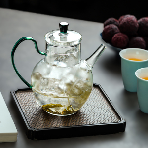 宋代执壶玻璃壶茶具冷泡煮茶壶绿茶花草茶家用冷萃瓶围炉冰茶器皿