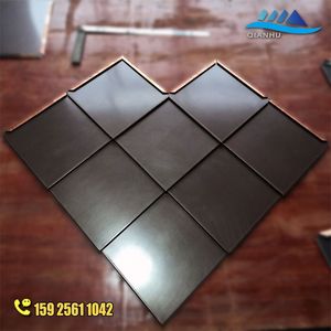 菱形平锁扣金属屋面系统 钛锌板合金压型墙面板 铝镁锰板装饰板