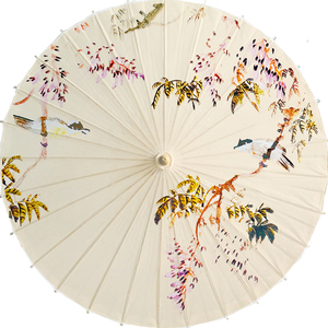泸州古典油纸伞防雨防晒|古代雨伞古装伞|白色樱花 舞蹈道具伞