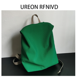 Ureon Rfnivd网格双肩包轻便空气感女大容量旅行运动电脑书包男潮