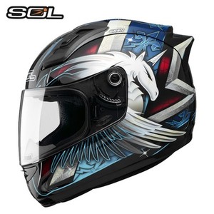 中国台湾SOL摩托车头盔68SII 69S獨角獸三代男女四冬季保暖跑全盔