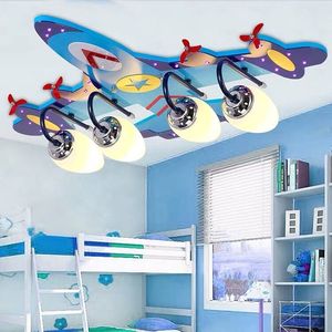 led飞机儿童房间主卧室灯具蓝牙音乐温馨卡通灯饰男孩创意吸顶灯