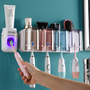 全自动挤牙膏神器壁挂式2021新款牙刷置物架挤压器懒人免打孔儿童