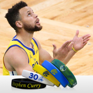 NBA篮球手环史蒂芬库里运动腕带勇士队30号球星Curry签名手环萌神