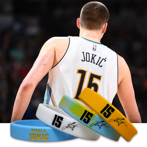 掘金约基奇手环NBA全明星约老师Jokic15号五花肉篮球运动夜光腕带