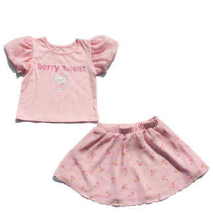 811瑕疵hello kitty衣服粉色套裙两件套短袖配短裙女童夏季套装