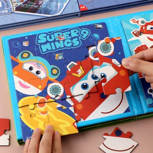 超级飞侠儿童磁力进阶拼图2-3到6岁4幼儿磁性益智平图男女孩玩具