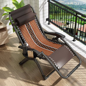 夏天躺椅折叠午休结实耐用靠背折叠椅午睡床老人专用可坐可躺椅子
