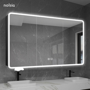 全铝智能收纳镜柜单独卫生间除雾镜面柜挂墙式镜箱浴室柜镜子带灯
