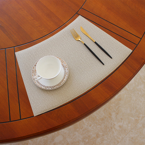 新中式酒店扇形皮革隔热防烫高级感餐垫防水防油家用餐具垫碗垫