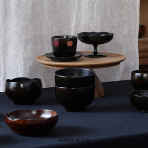 海馬kaiba | 现货 日本作家 奥の麻衣子 漆器 黑色 汤碗 杯 钵 盘