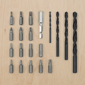 IKEA宜家缇克西工具配件螺丝钉螺丝刀头木螺丝电钻和钻头套件卷尺