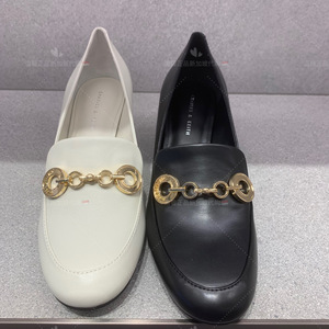 [现货]代购CHARLES＆KEITH小CK1-61720132金属扣装饰高跟气质女鞋