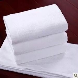 买十条包邮21支股线白色毛巾宾馆酒店专用72*33左右重量100克