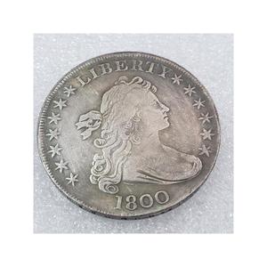 1804年古钱币把玩仿银圆半身像美国欧美旅游鹰洋贸易美元波浪头