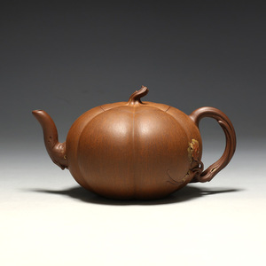 明理茶艺 宜兴紫砂壶  吴震 全手工（640CC盛夏的果实）茶壶