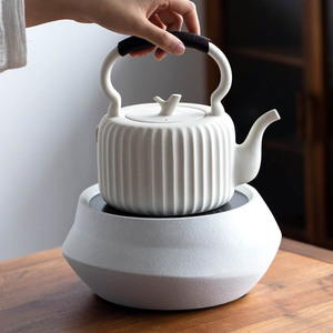 日式静音电陶炉煮茶炉陶壶煮茶烧水壶陶炉家用小型迷你电炉煮茶器