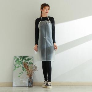 防水围裙短款pvc透明加厚塑料厨房防油成人劳保塑胶男女洗碗包邮
