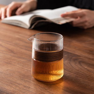 耐热玻璃公道杯日式高档家用茶海分茶器功夫茶具单个公杯防烫匀杯