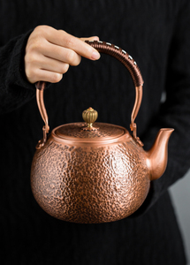 铜壶烧水壶手工铜茶壶铜水壶复古铸铜煮茶器电陶炉煮茶壶家用茶炉