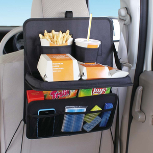 汽车用椅背置物袋多功能车内后座收纳挂袋储物箱创意车载餐桌餐盘