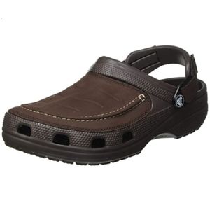Crocs卡洛驰男鞋凉鞋包头皮质套脚户外休闲Yukon Vista正品334160