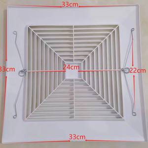吊顶扇外壳33X33公分带弹簧排气板风机外壳罩外罩排风扇换气通风