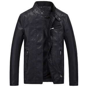 Men's Casual jackets Fashion Motorcycle Outerwear 男士皮夹克