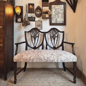 美式沙发雕花复古做旧设计布艺实木双人三人法式轻奢中古客厅影楼