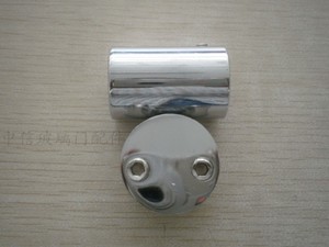 淋浴房配件拉杆玻璃拉杆不锈钢管连接件转角固定头自由转动拉杆头