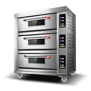 lecon/乐创 烤箱商用电热三层六盘 大容量蛋糕披萨烘培定时电烘炉