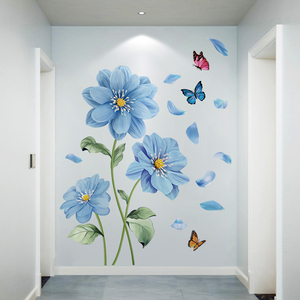 门口墙壁装饰客厅房间过道墙面装饰温馨3D立体花朵墙贴纸贴画墙花