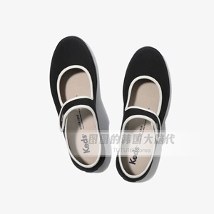 【直邮】韩国代购keds玛丽珍鞋24新款魔术贴布鞋少女舒适帆布鞋