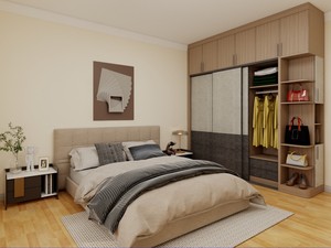 广州  厂家直销 安迪雅家具量身定做多层实木板 整体衣柜 橱柜 衣