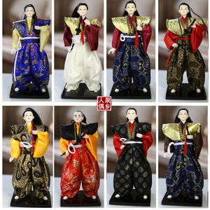 30CM日本武士人偶 娃娃男摆件工艺品 日式料理装饰人偶摆设 多款