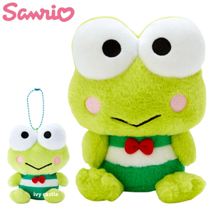 日本购回正版三丽鸥Keroppi大眼蛙可洛比小青蛙毛绒公仔挂件玩具