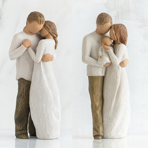 愿一礼物】美国willow tree人物雕像 一家人摆件高级创意结婚礼物