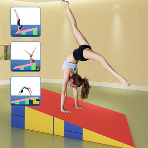 感统体适能训练器材幼儿园儿童体操折叠斜坡垫平衡木跳箱跳马软体