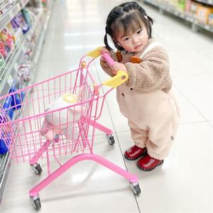 儿童超市购物车玩具网红仿真宝宝幼儿园商场收纳万向轮手推小推车