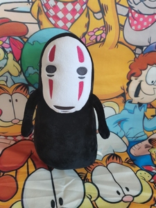 日本经典动漫无脸男布娃娃公仔毛绒玩偶可爱卡通幽灵人男女生礼物