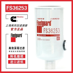 FS36253适用东风康明斯5310808天龙天锦KR柴油滤清器芯上海弗列加