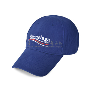 Balenciaga巴黎世家棒球帽 代购 新款可乐标鸭舌帽男帽女帽 蓝色
