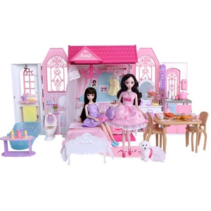 安丽莉别墅梦想家园梦幻房间门铃宠物梳妆台娃女孩过家家儿童玩具