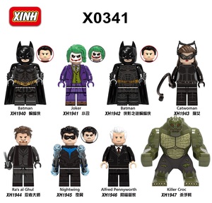 欣宏X0341正义联盟蝙蝠侠小丑猫女夜翼拼装积木人仔兼容乐高玩具