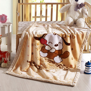 婴儿童拉舍尔毛毯被子双层加厚冬季幼儿园宝宝珊瑚绒午睡盖毯清仓